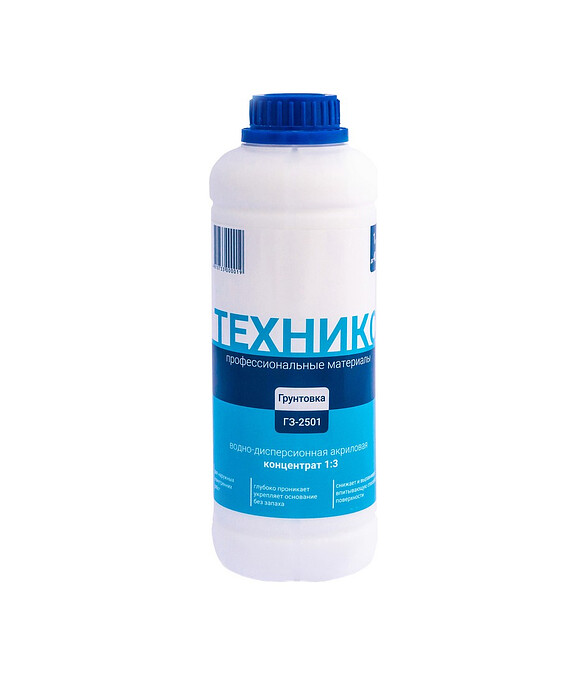 Грунтовка ТЕХНИКС ГЗ-2501 концентрат (1:3), 1кг 586x674 в Материке