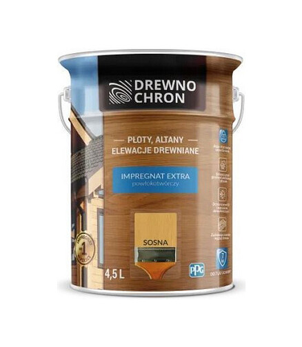 Пропитка DREWNOCHRON IMPREGNAT EXTRA сосна, 4,5л 438x503 в Материке
