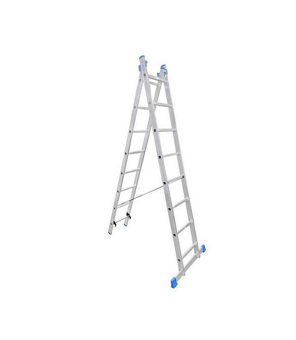 Лестница универсальная LadderBel алюмин. 2- секционная 8-ступ. 2-х секц. LS208 586x674 Лестница универсальная LadderBel алюмин. 2- секционная 8-ступ. 2-х секц. LS208 586x674 в Материке