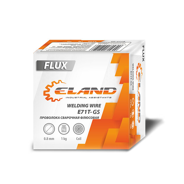 Проволока сварочная ELAND E71T-GS flux 0,8мм/1кг