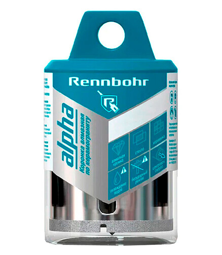 Коронка алмазная по керамограниту RENNBOHR 85мм 438x503 в Материке