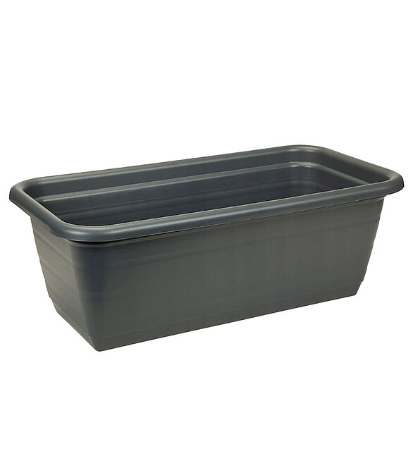 Ящик балконный NATURA (40x19x15см) пластик антрацит LA429-82 586x674 в Материке