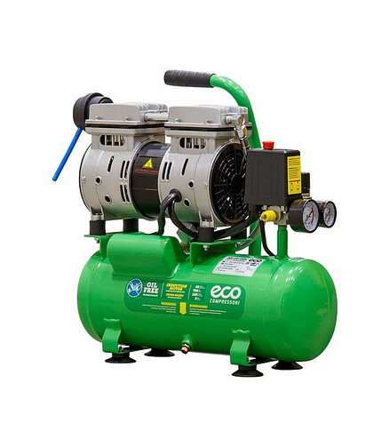 Компрессор безмасляный ECO AE-10-OF1 0,7кВт 10л 120л/мин 438x503 в Материке
