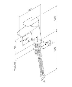 Смеситель SPIRIT V2.1 F71A02100 (для умывальника)