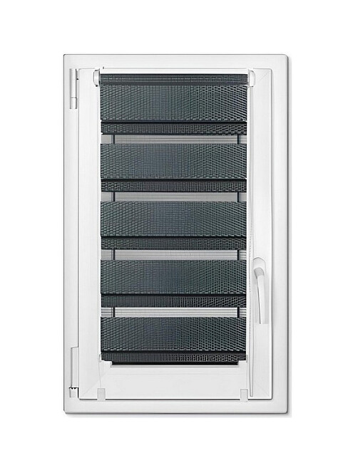 Штора рулонная D&N Rattan mini графит 48см 495x660 Штора рулонная D&N Rattan mini графит 48см 495x660 в Материке