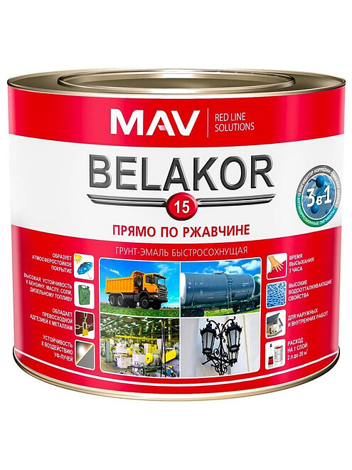 Грунт-эмаль BELAKOR 15 RAL7011 матовая серая, 2,2кг 495x660 Грунт-эмаль BELAKOR 15 RAL7011 матовая серая, 2,2кг 495x660 в Материке