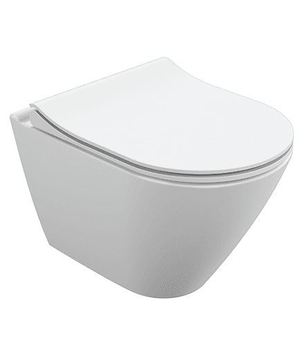 Унитаз 64822 CITY SMART CLEAN ON подвесной с сиденьем DPL SLIM EO 438x503 в Материке