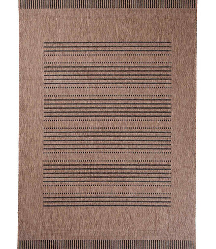 Ковер FLOORLUX 20001 Coffee/Black 160*230 438x503 в Материке