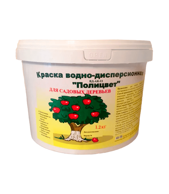 Краска для садовых деревьев Полицвет (1,2кг) 586x674 Краска для садовых деревьев Полицвет (1,2кг) 586x674 в Материке