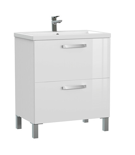 Тумба MELAR 70 напольная без ножек белая 438x503 в Материке