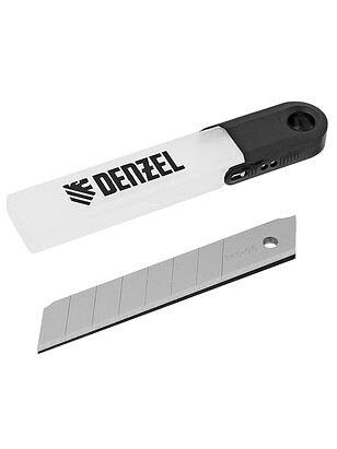 Лезвия сегм. DENZEL 79305 усиленные 18мм 5шт. 238x286 в Материке