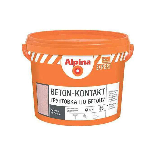 Грунт ALPINA Beton-Kontakt 4кг