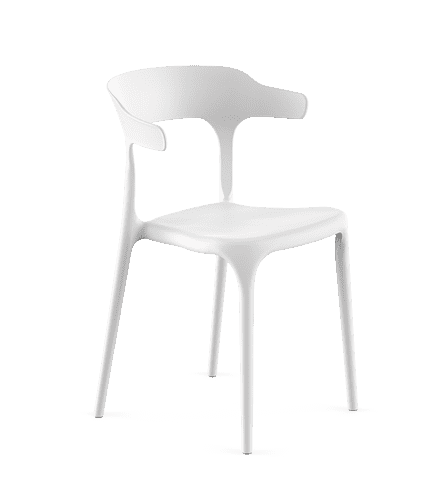 Стул ENOVA (48x44x78см) пластик белый PP0002W4 438x503 в Материке