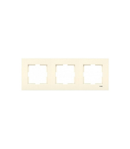 Рамка Viko KARRE 90960212 3мест. крем 438x503 в Материке