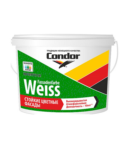 Краска Condor Fassadenfarbe, 1,5кг 438x503 в Материке