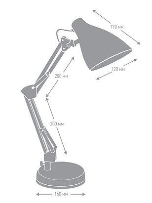 Светильник настольный Camelion KD-331 C16 40W/230V/E27 мятный 238x286 в Материке - Вариант 2