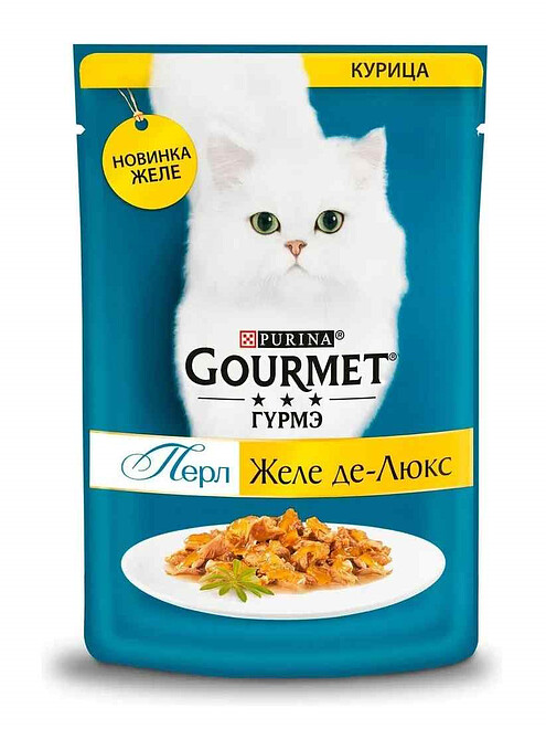 Корм для кошек Gourmet Perle Желе де-Люкс, курица, желе (75г) 495x660 Корм для кошек Gourmet Perle Желе де-Люкс, курица, желе (75г) 495x660 в Материке