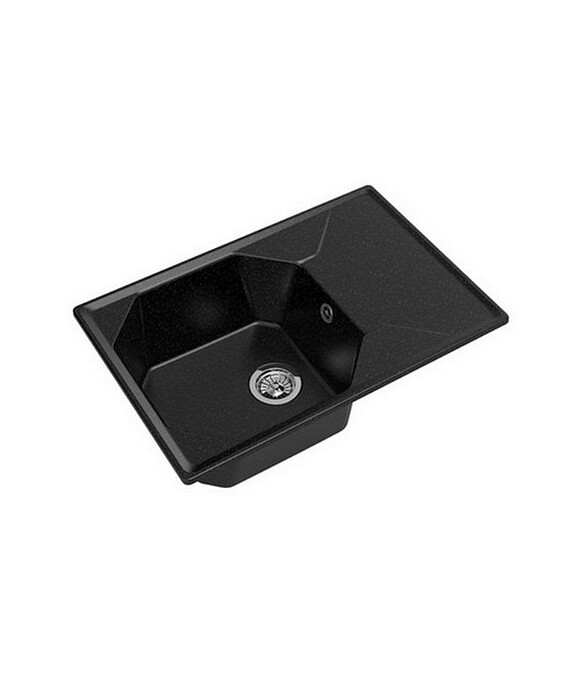Мойка GRANFEST GF-U-740L 740x500мм иск.мрамор-черный (сифон в комплекте) 586x674 Мойка GRANFEST GF-U-740L 740x500мм иск.мрамор-черный (сифон в комплекте) 586x674 в Материке