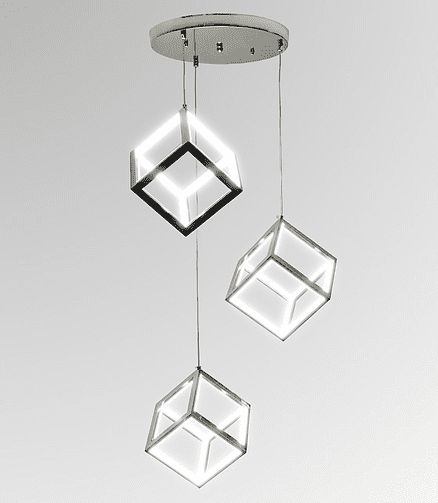 Светильник потолочный PP811/3 хром 102W 438x503 в Материке