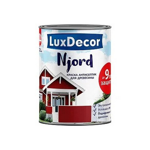 Краска LuxDecor Njord антисептик д/древесины Вулканический пляж 2,5л 620x620 в Материке