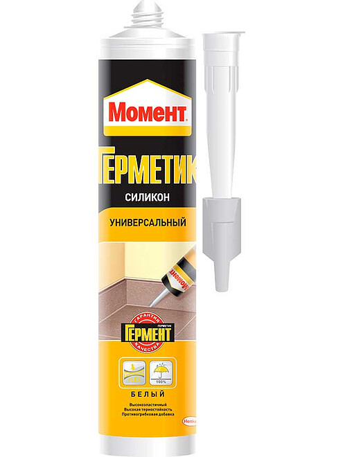 Герметик МОМЕНТ силикон. универсальный белый, 280мл 495x660 Герметик МОМЕНТ силикон. универсальный белый, 280мл 495x660 в Материке