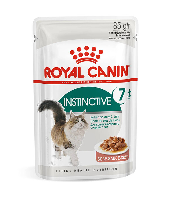Корм для кошек Royal Canin Instinctive+7 кусочки в желе (85г) 586x674 в Материке