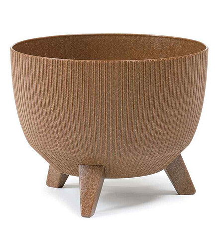 Кашпо ROMA wood с вставкой (29x18см) пластик дерево LA920-38 438x503 в Материке