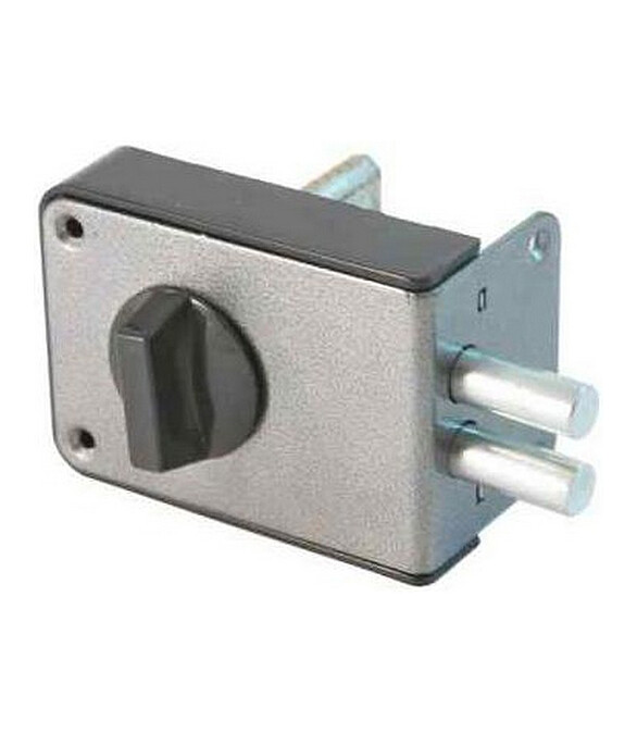 Замок накладной Аллюр ЗН1-2А 2 ригеля, (ключ/вертушка) 586x674 в Материке