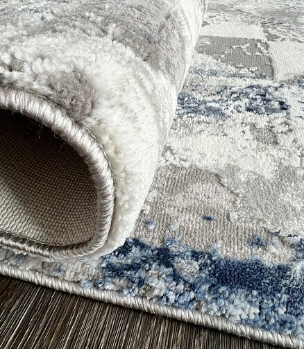 Ковер VELVET 0064A Grey/Blue 80*150 438x503 в Материке - Вариант 4