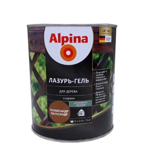 Лазурь-гель Alpina алкидый для дерева шелк.-матовый палисандр, 0,75л 586x674 Лазурь-гель Alpina алкидый для дерева шелк.-матовый палисандр, 0,75л 586x674 в Материке