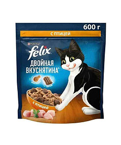 Корм для кошек FELIX Двойная Вкуснятина, птица (600г)