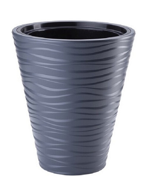 Кашпо SAHARA Dunes Round с вкладышем (29,5x33,5см) пластик антрацит 2720-014 495x660 Кашпо SAHARA Dunes Round с вкладышем (29,5x33,5см) пластик антрацит 2720-014 495x660 в Материке