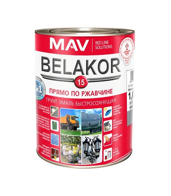 Грунт-эмаль BELAKOR 15 RAL3000 матовая красная, 0,9кг 586x674 Грунт-эмаль BELAKOR 15 RAL3000 матовая красная, 0,9кг 586x674 в Материке