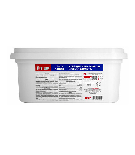 Клей ILMAX ready nordfix для стеклообоев, 10кг 438x503 в Материке - Вариант 2
