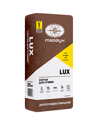 Стяжка Тайфун LUX цементная 10-100мм, 25кг 238x286 в Материке