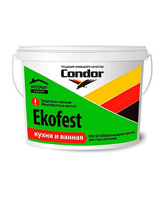 Краска КОНДОР Ekofest глубокоматовая 1,5кг