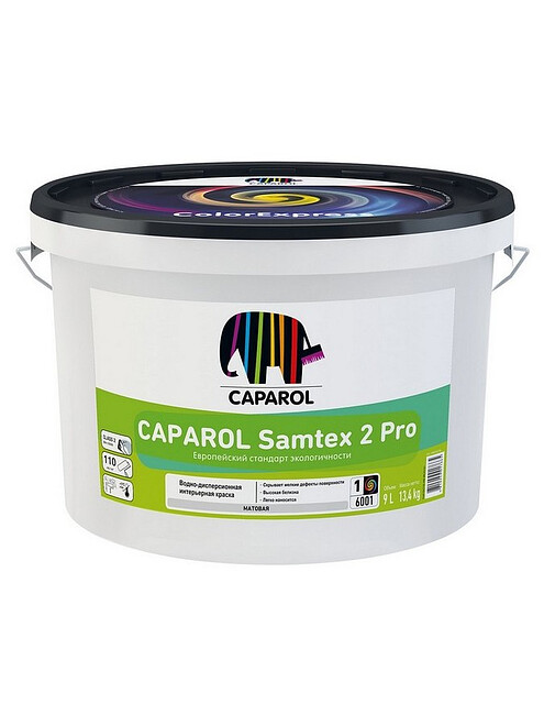 Краска Caparol Samtex 2 Pro Б1 матовая, 9л 495x660 Краска Caparol Samtex 2 Pro Б1 матовая, 9л 495x660 в Материке