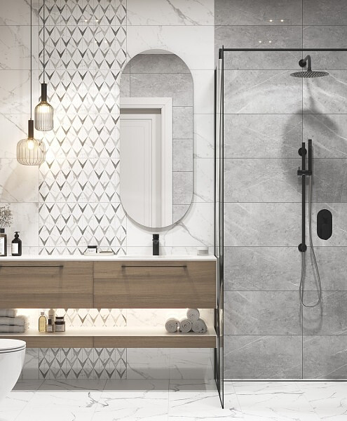 Плитка Cersanit MARMO 29,8х59,8см 1,425м2 цвет белый 495x660 Плитка Cersanit MARMO 29,8х59,8см 1,425м2 цвет белый 495x660 в Материке