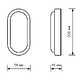 Светильник настенно-потолочный GAUSS LITE овал 15W/6500K/IP65 80x80 в Материке - Вариант 2
