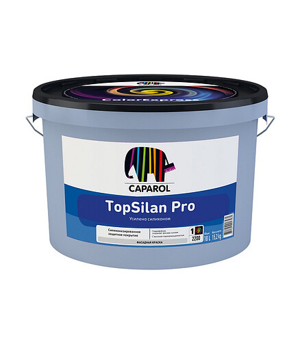 Краска Caparol TopSilan Pro фасадная Б3, 9,4л / 12,8кг 438x503 в Материке