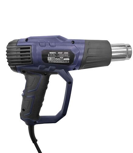 Фен строительный WATT WHP-2060 2000Вт 70-600° 438x503 в Материке - Вариант 2