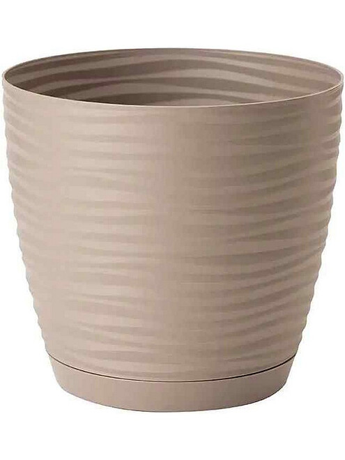 Горшок SAHARA Petit Round с поддоном (22,5x21см) пластик бежевый 3041-051 495x660 Горшок SAHARA Petit Round с поддоном (22,5x21см) пластик бежевый 3041-051 495x660 в Материке