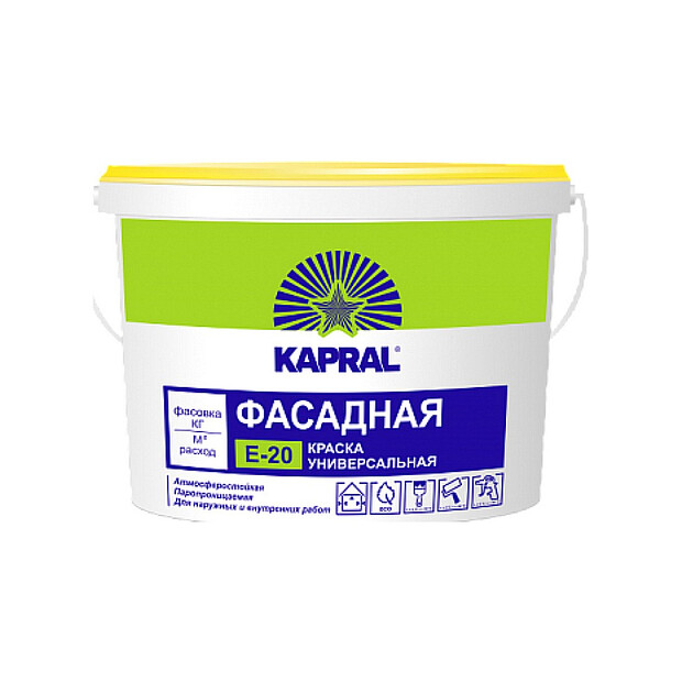 Краска Капрал Е-20 фасадная 15кг