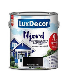 Краска LuxDecor Njord антисептик д/древесины Полярная ночь 2,5л