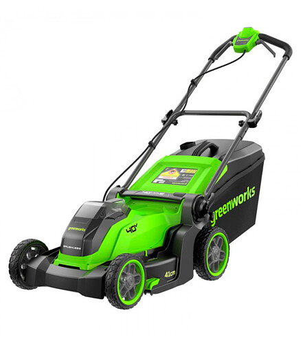 Газонокосилка без аккум. GREENWORKS GD40LM411 40В 41см 438x503 в Материке