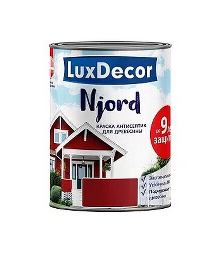 Краска LuxDecor Njord антисептик д/древесины Вулканический пляж, 2,5л 438x503 в Материке
