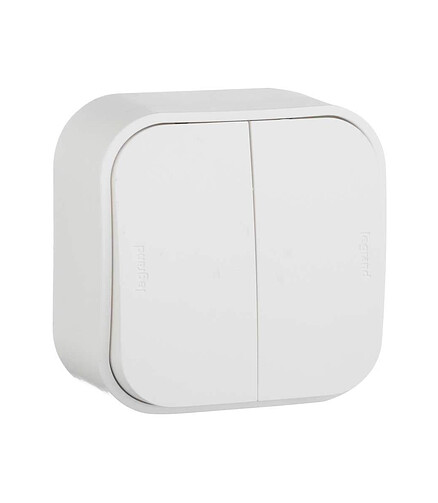 Выключатель Legrand QUTEO 782202 2кл. белый 438x503 в Материке