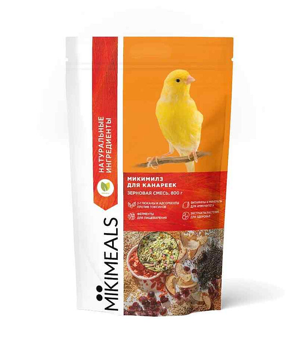 Корм для канареек MIKIMEALS (800г) 586x674 Корм для канареек MIKIMEALS (800г) 586x674 в Материке