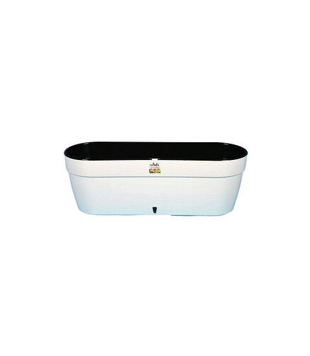 Ящик балконный ASTI с автополивом (50x17см) пластик белый AST500WHT/BL 438x503 в Материке