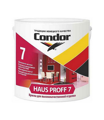 Краска Condor Haus Proff 7 шелк/матовая, 13кг 438x503 в Материке
